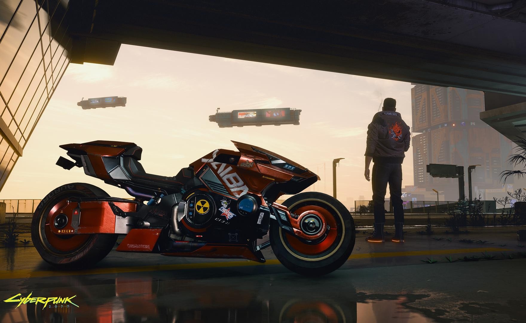 Cyberpunk 2077, la moto Yaiba Kusanagi si mostra in un nuovo screenshot