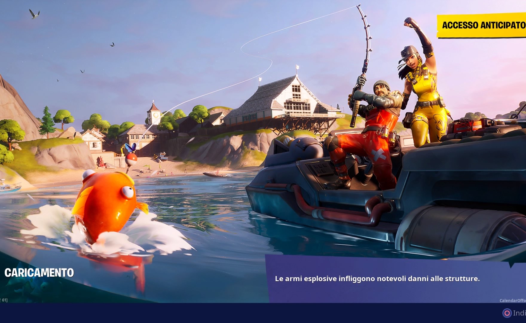 Fortnite Capitolo 2!: Cerca la lettera O nella schermata di caricamento Acque Aperte