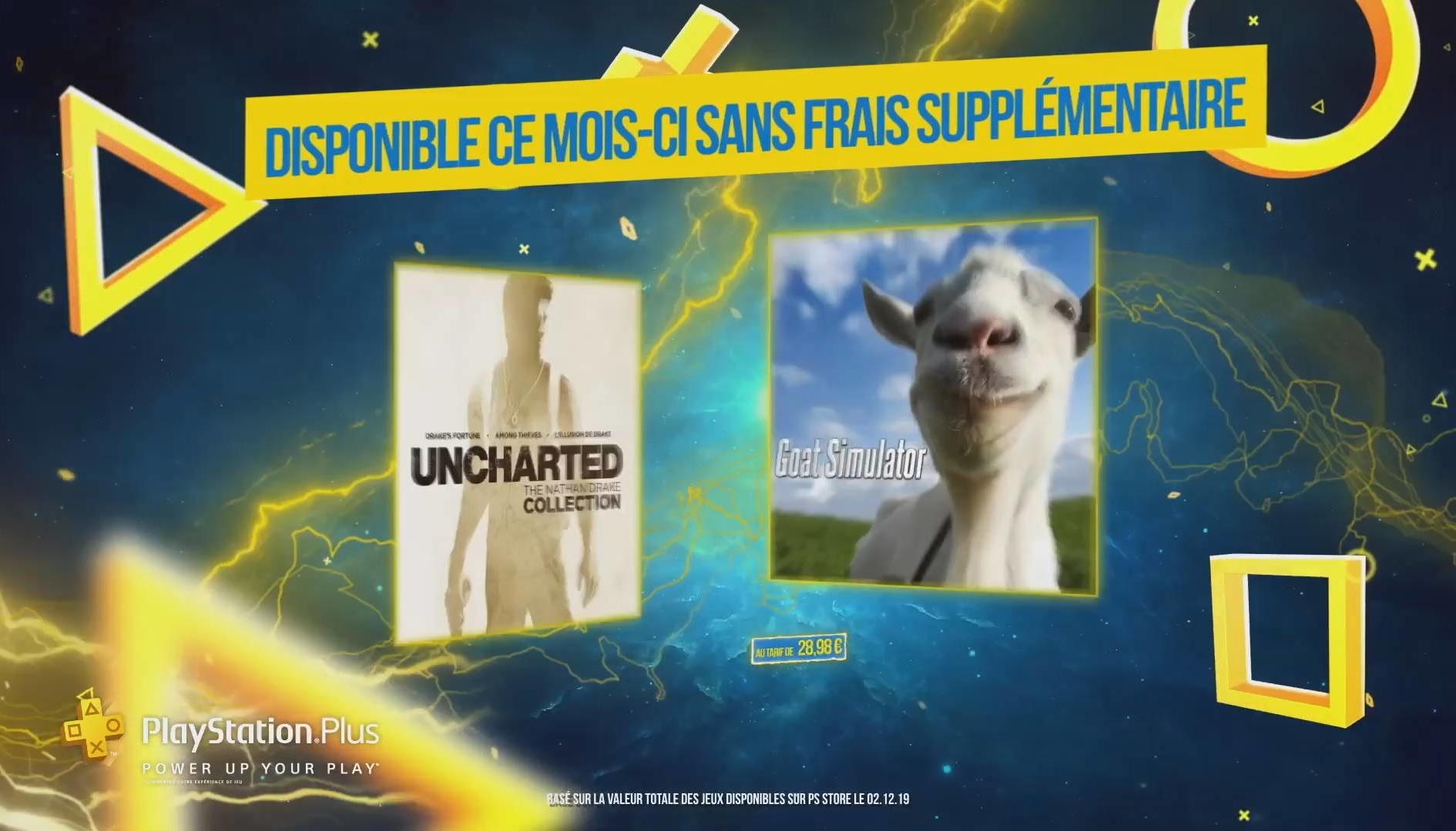 Playstation Plus, Goat Simulator e Uncharted sono i giochi gratuiti di Gennaio 2020