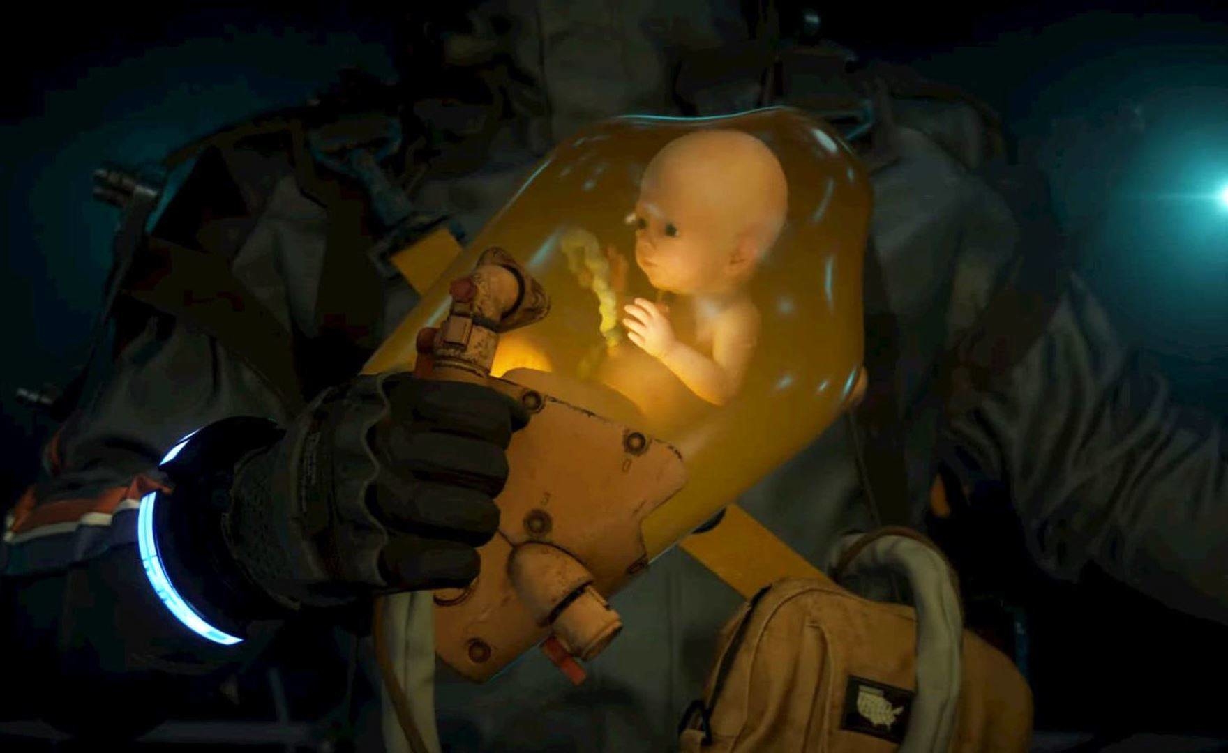 Death Stranding: padre crea una capsula BB per proteggere il figlio dal contagio