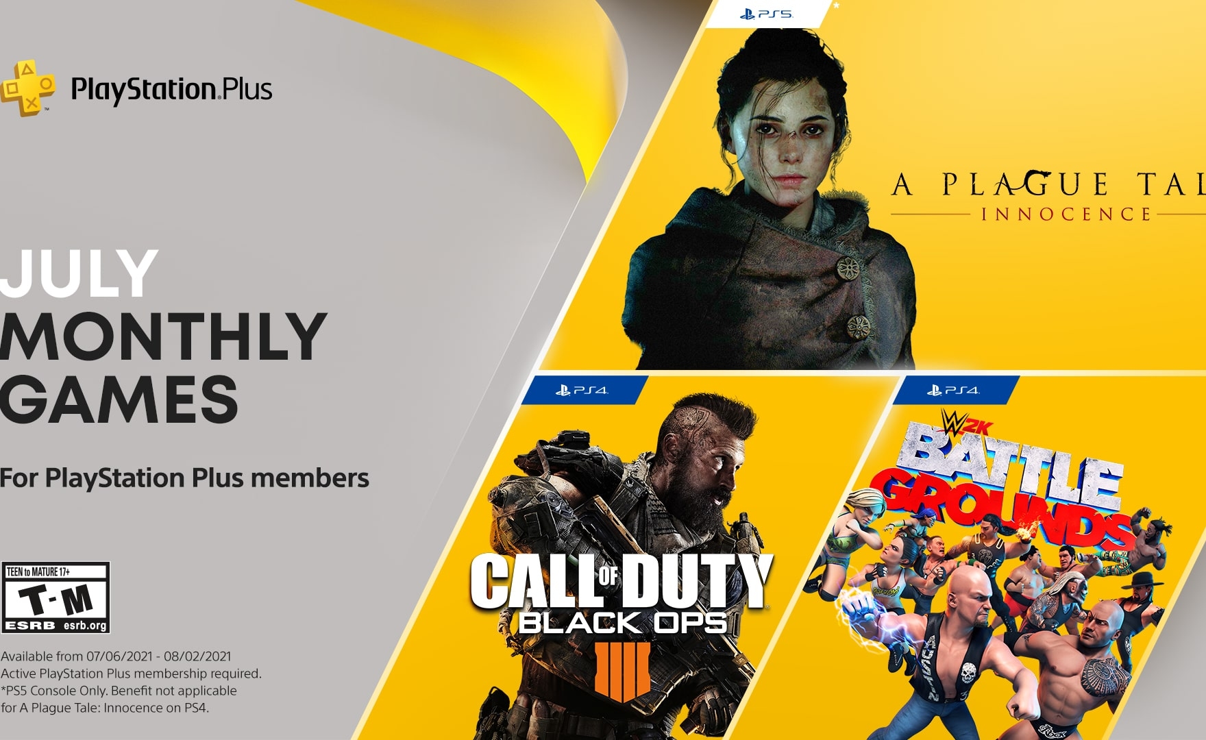 PS Plus: annunciati i giochi gratis di luglio 2021, c’è anche Call of Duty!