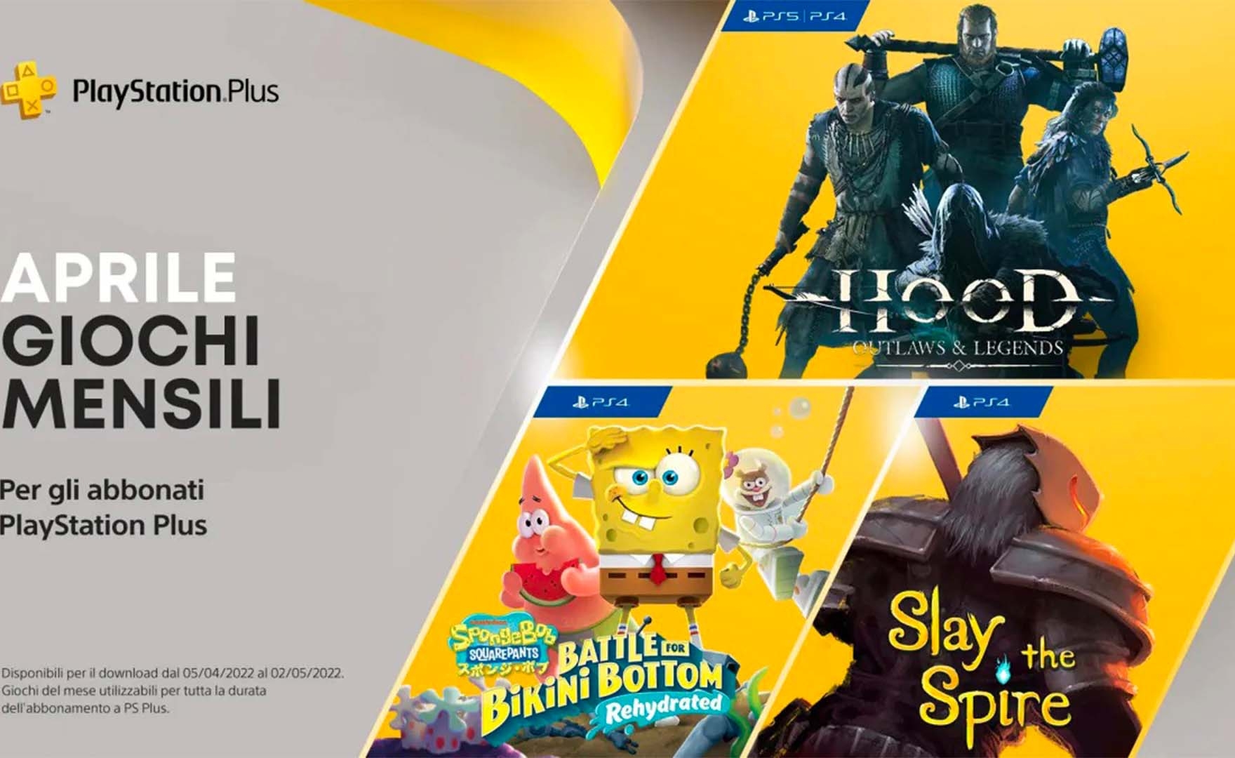 PS Plus: ufficializzati i giochi di aprile 2022