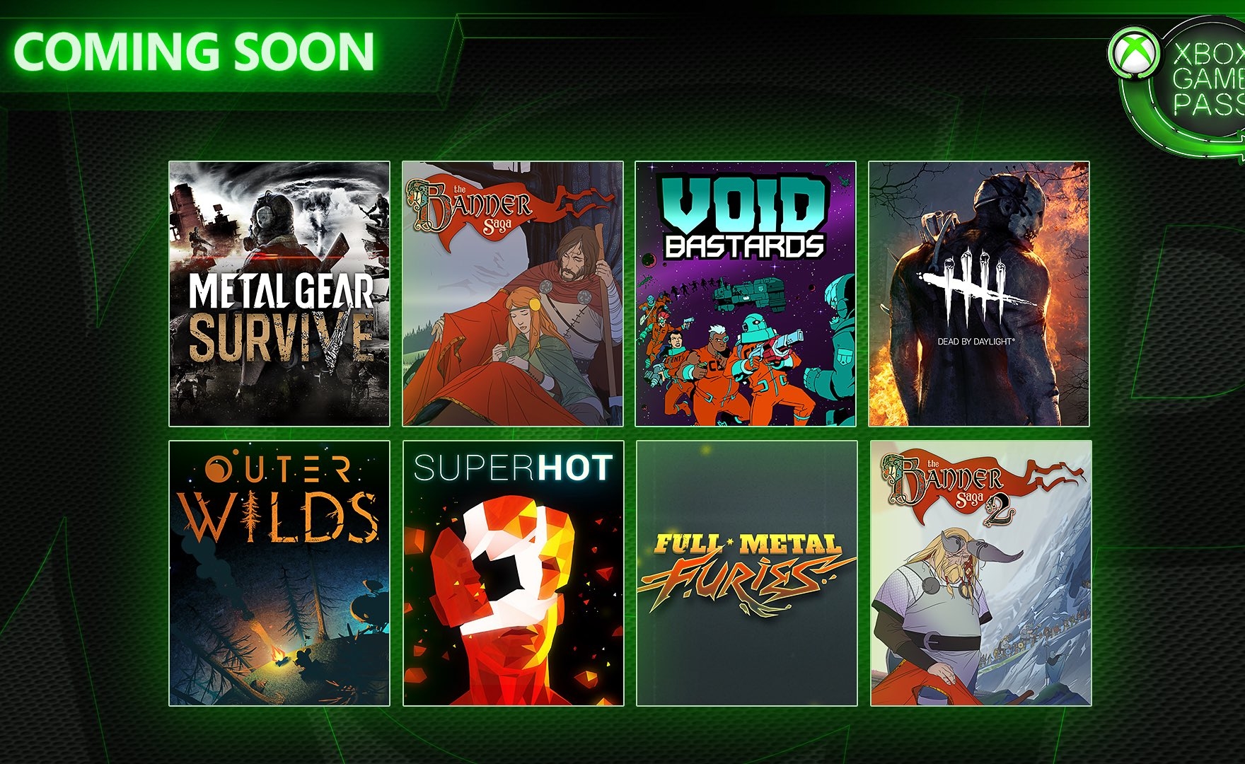 Xbox Game Pass: Metal Gear Survive, The Banner Saga e non solo stanno per arrivare