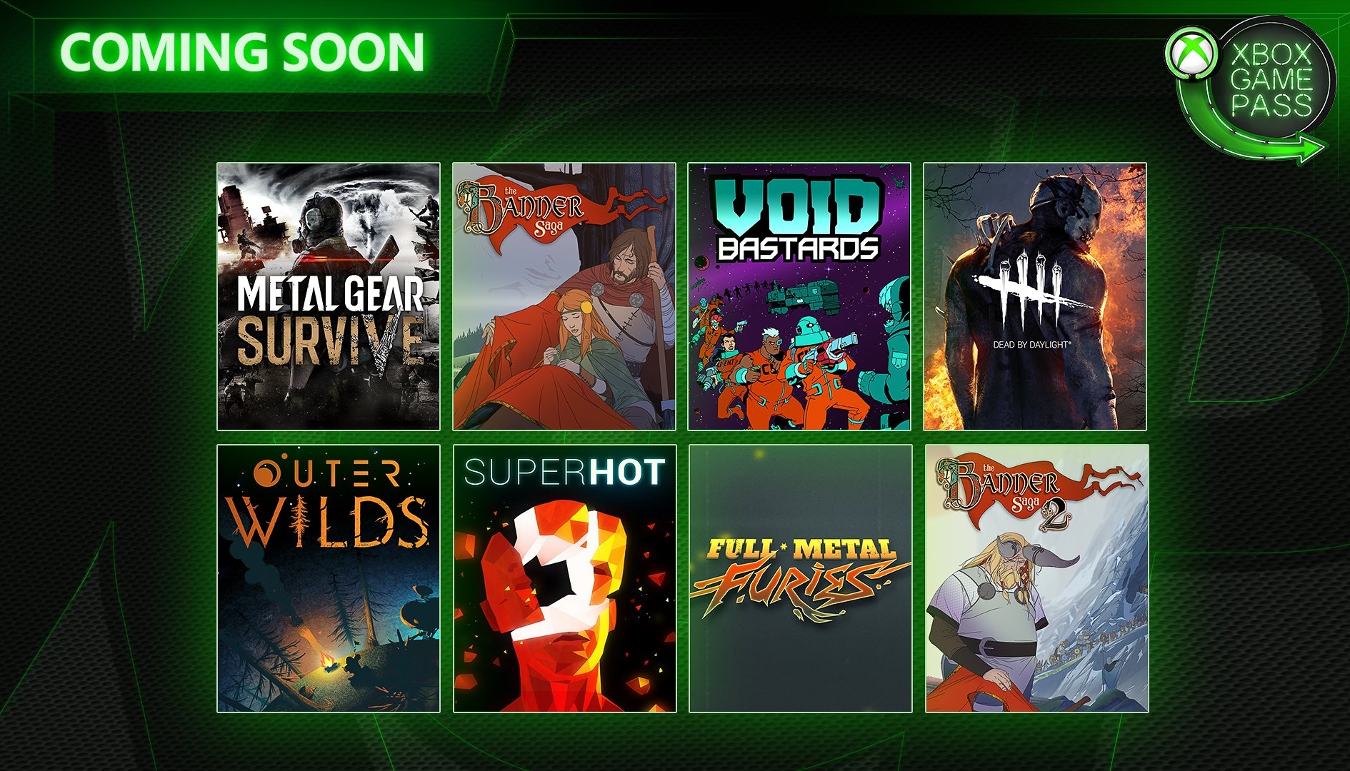 Xbox Game Pass: Metal Gear Survive, The Banner Saga e non solo stanno per arrivare