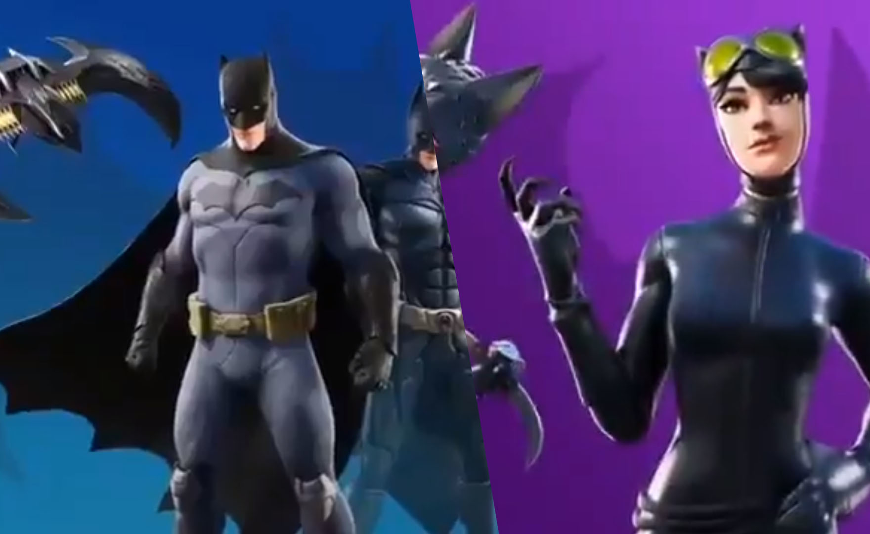Fortnite, dei leak svelano le skin di Batman e Catwoman
