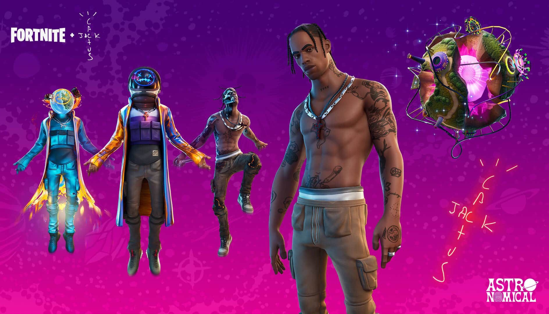 Fortnite: ecco le skin di Travis Scott e tanti altri contenuti cosmetici