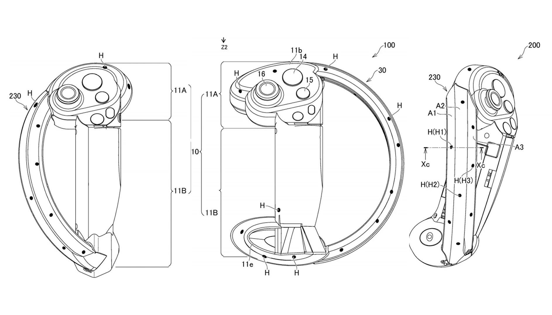Brevetto mostra i nuovi controller per PSVR