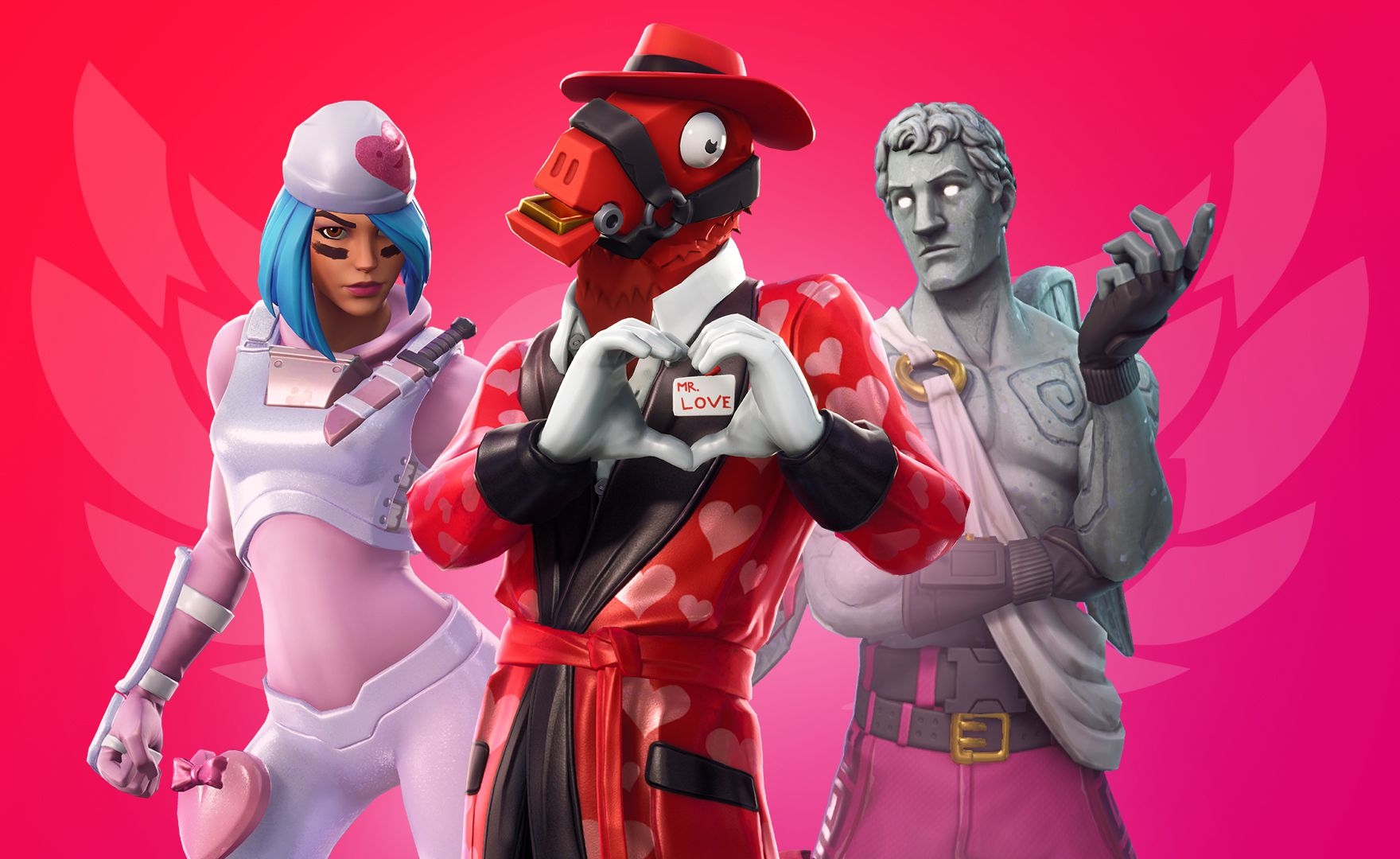 Fortnite festeggia la festa degli innamorati con nuove skin a tema