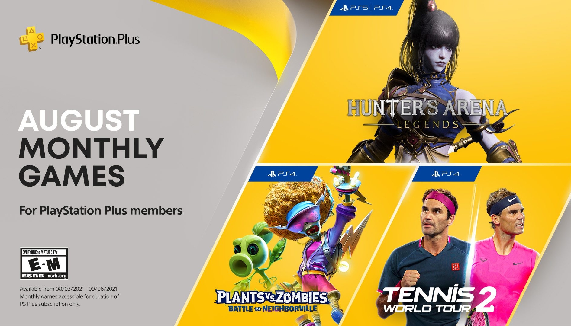 PS Plus: annunciati i giochi gratis di agosto 2021