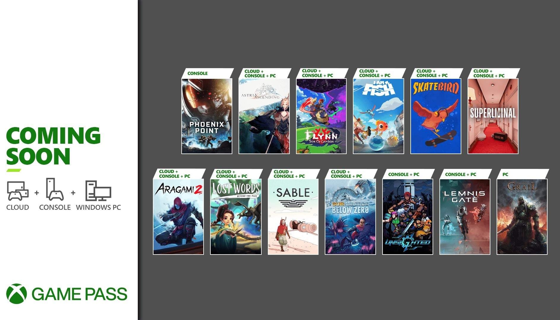 Xbox Game Pass: in arrivo una valanga di nuovi giochi, ecco quali