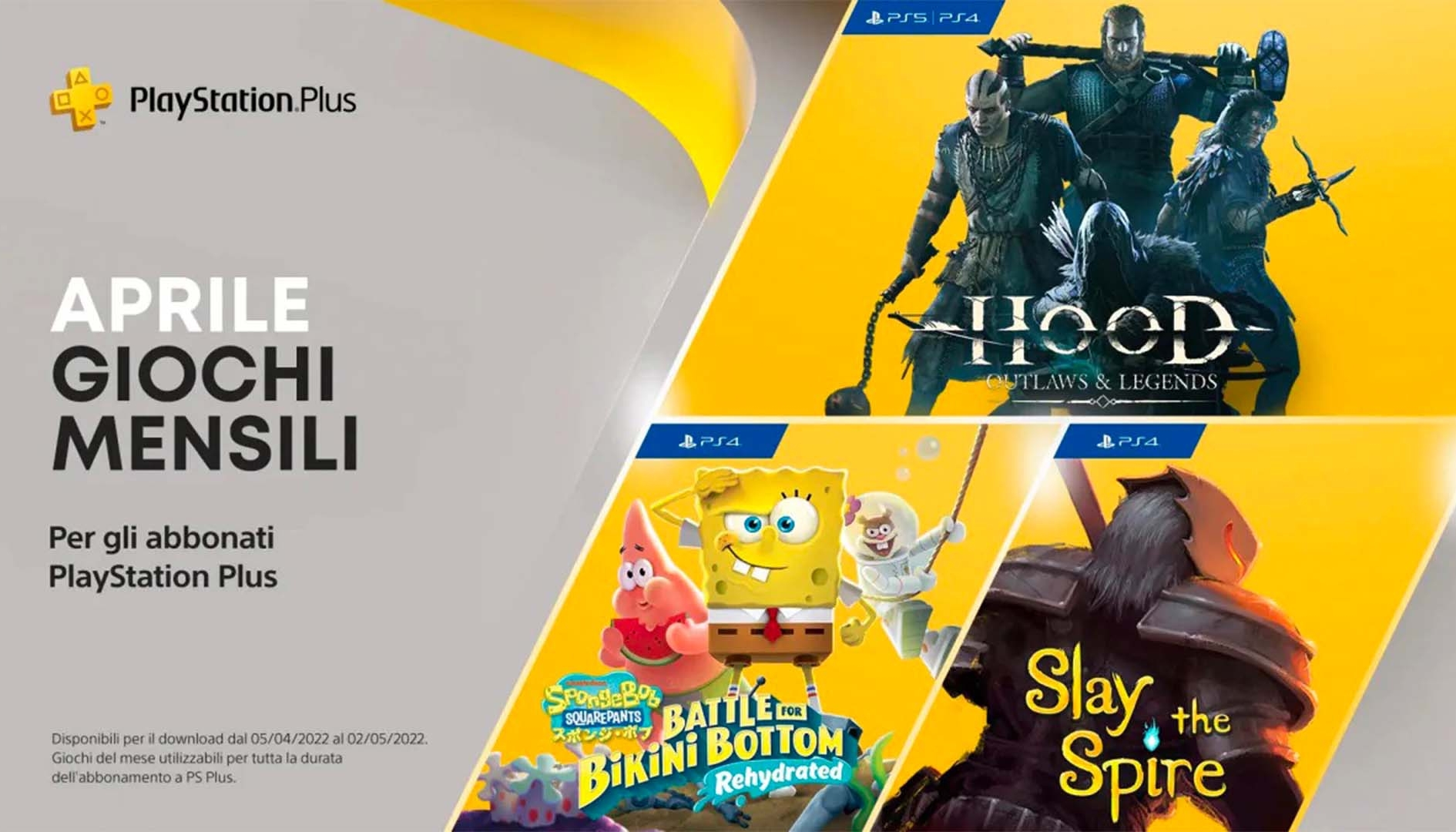 PS Plus: ufficializzati i giochi di aprile 2022