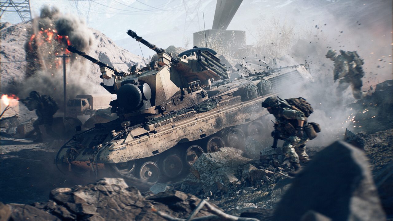 Battlefield 6 trofei: un carro armato avanza tra le macerie