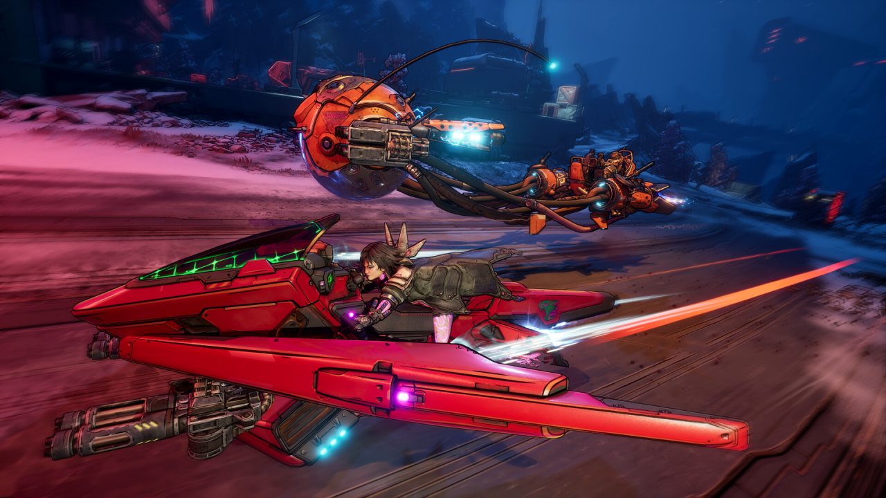 Borderlands 4 trofei: un Cacciacripta sfreccia su un veicolo personale