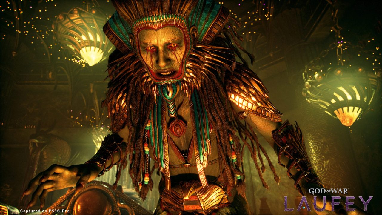God of War Laufey: una creatura in una scena su PS5
