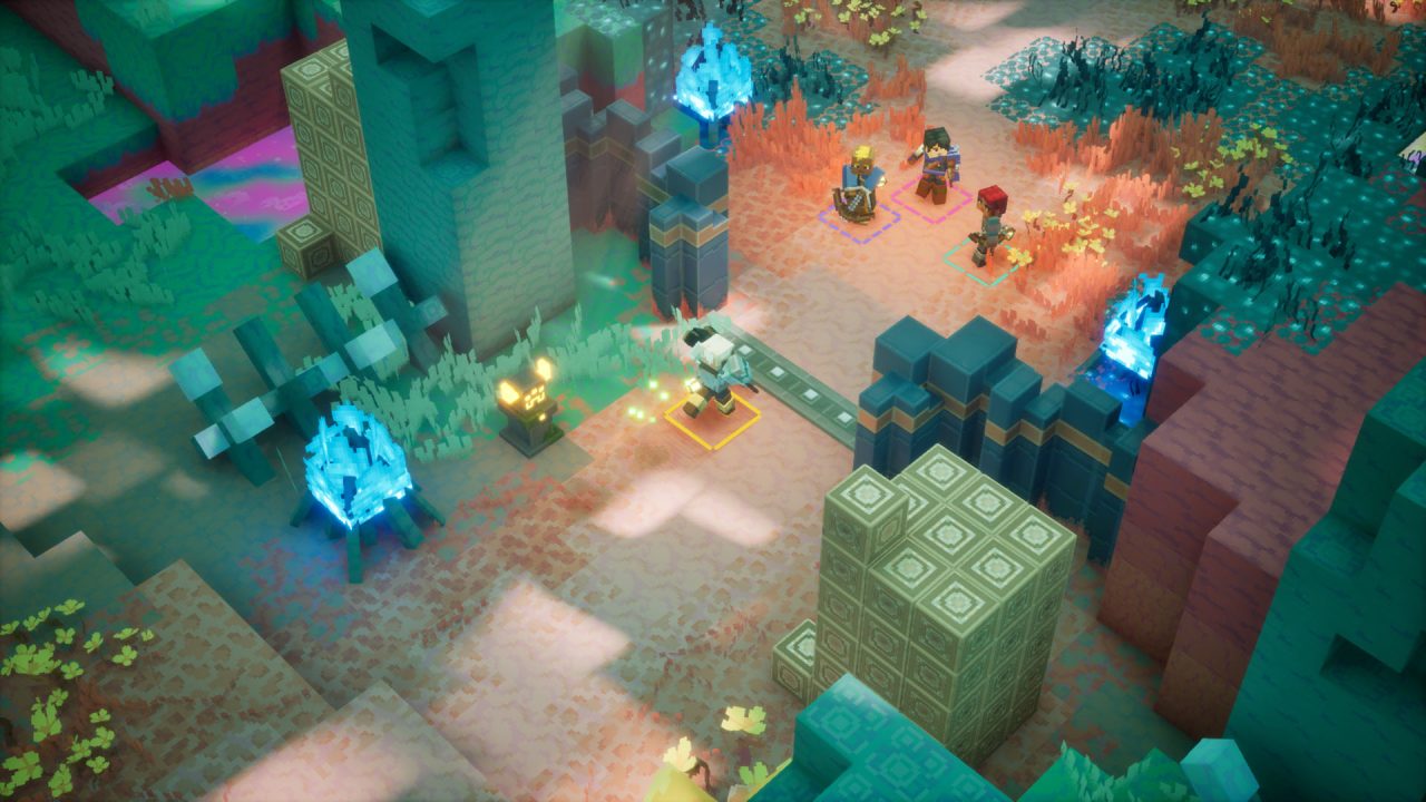 Un bioma della dimensione The Sift in Minecraft Dungeons II