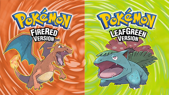 Copertine di Pokémon Rosso Fuoco e Verde Foglia, compatibili con Pokémon HOME