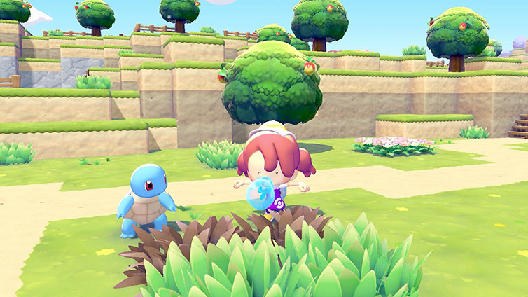 Pokémon che riposano in città in Pokémon Pokopia per Switch 2