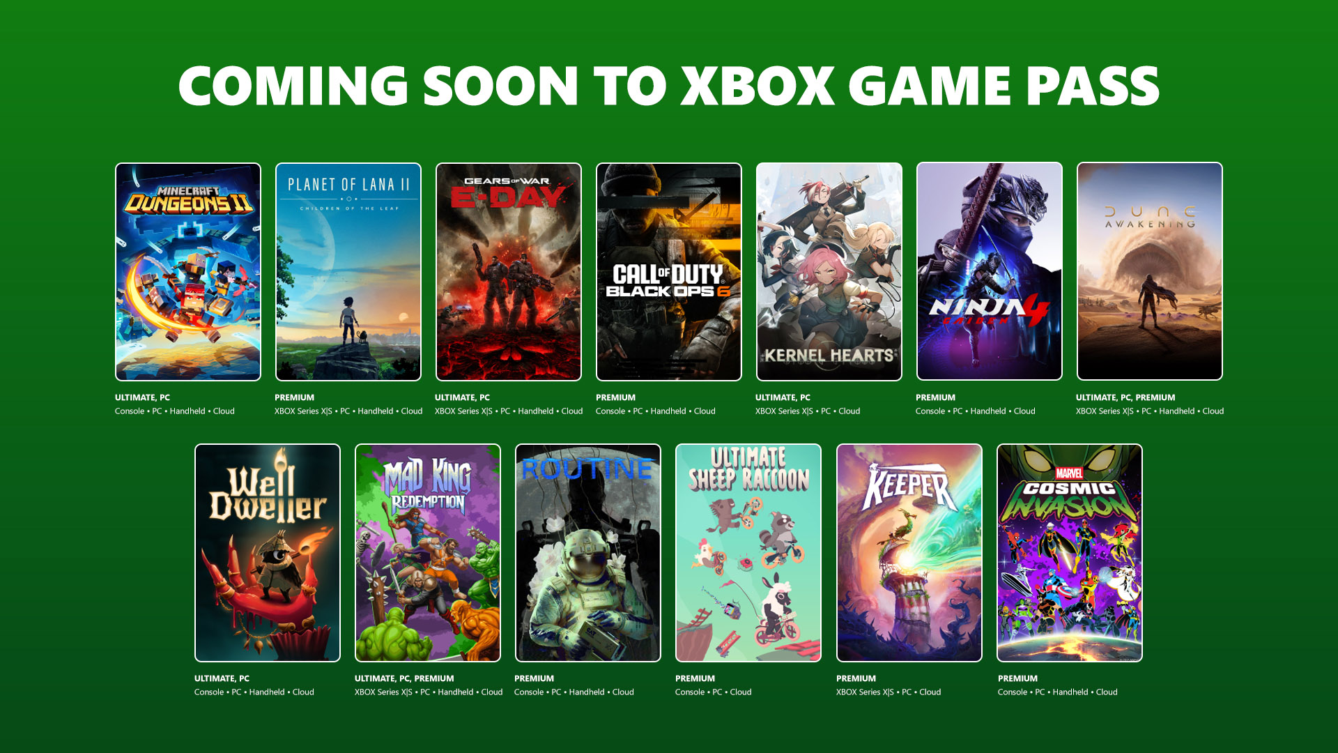 Xbox Game Pass, 15 giochi in arrivo fino al 6 ottobre: c’è anche Gears of War: E-Day