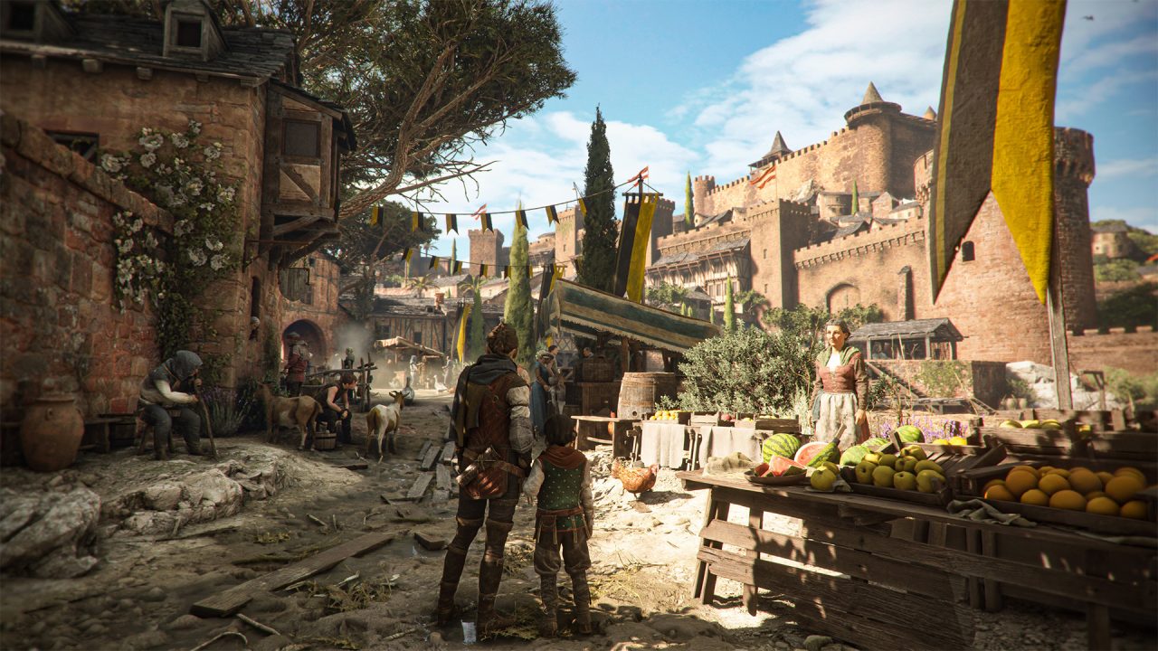 A Plague Tale Requiem trofei: il mercato di una città del sud