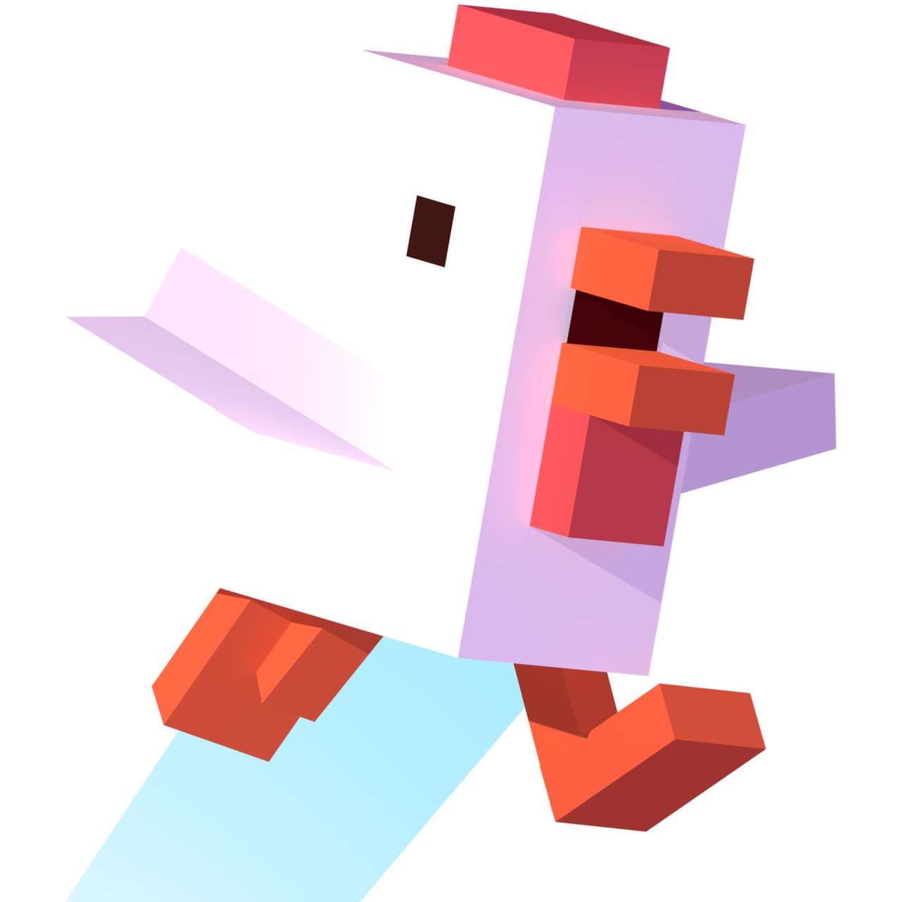 Platino di Crossy Road Castle: la gallina in volo