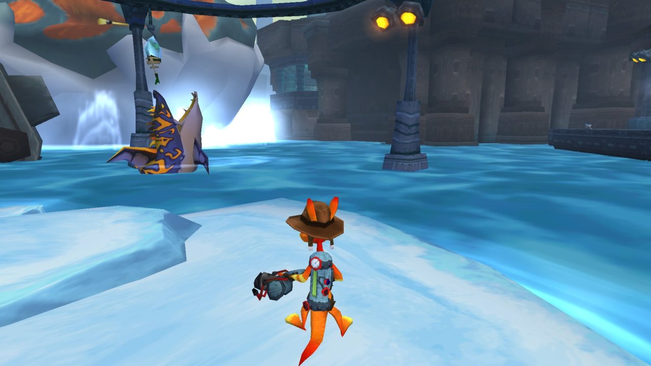 Daxter trofei: il furetto in un livello ghiacciato