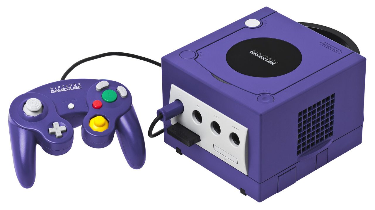 Console GameCube con controller, emulata da Dolphin su Switch