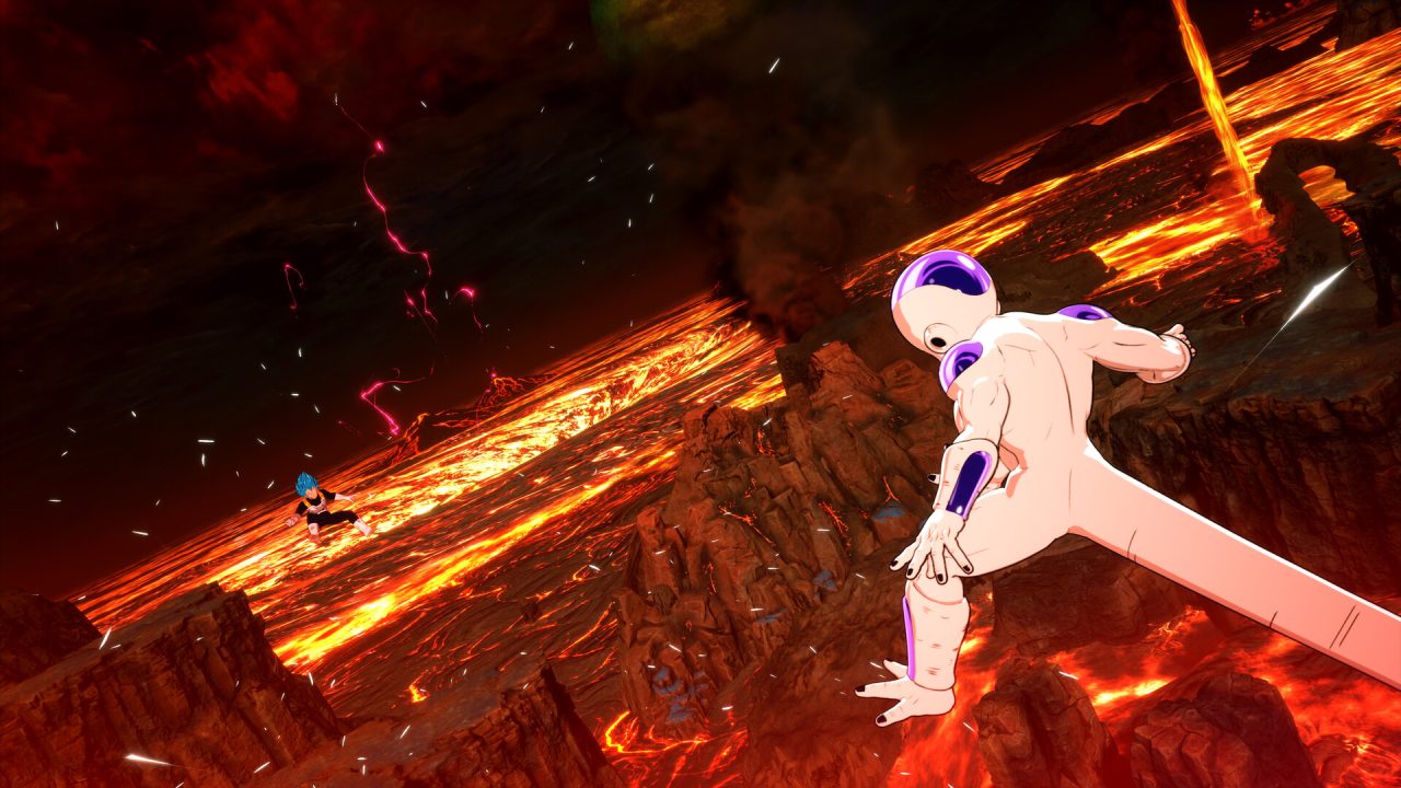 Platino di DRAGON BALL Sparking ZERO: Freezer sul campo di lava