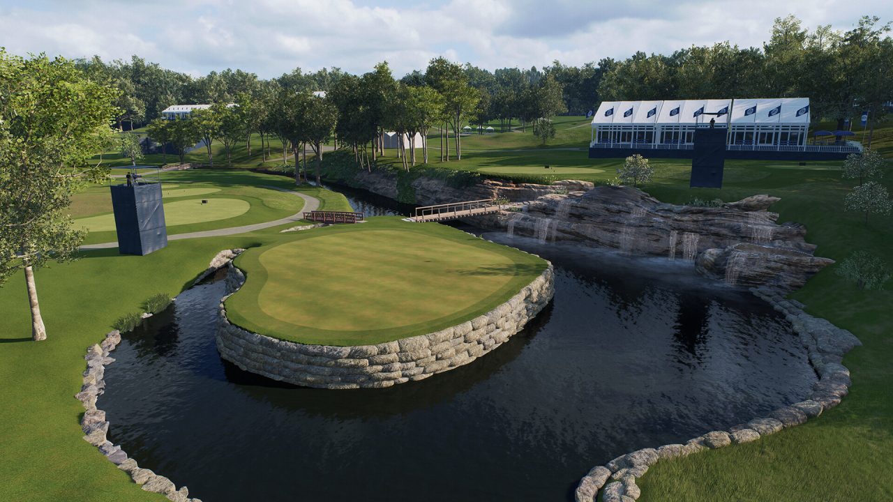 EA SPORTS PGA TOUR trofei: il green sull'isola di TPC Sawgrass
