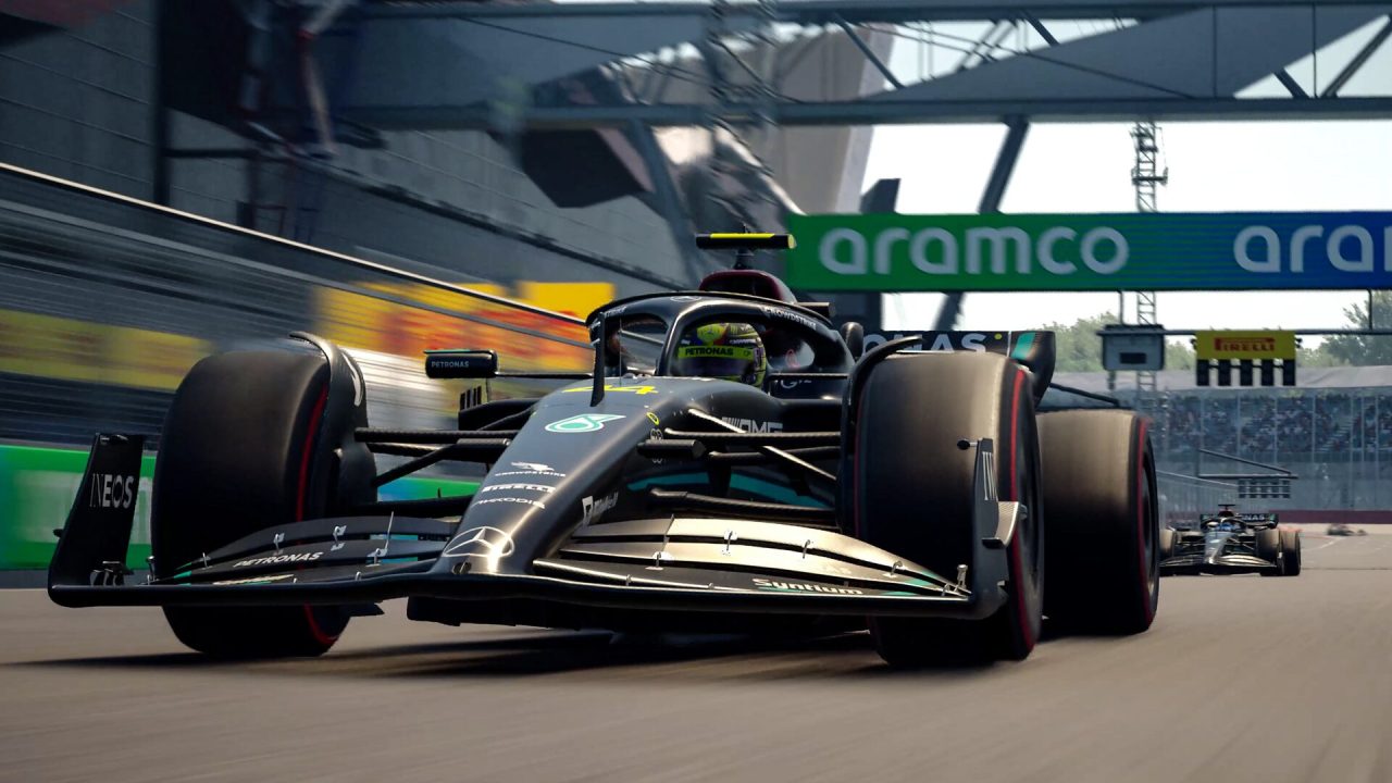 Platino di F1 Manager 2023: la Mercedes in pista