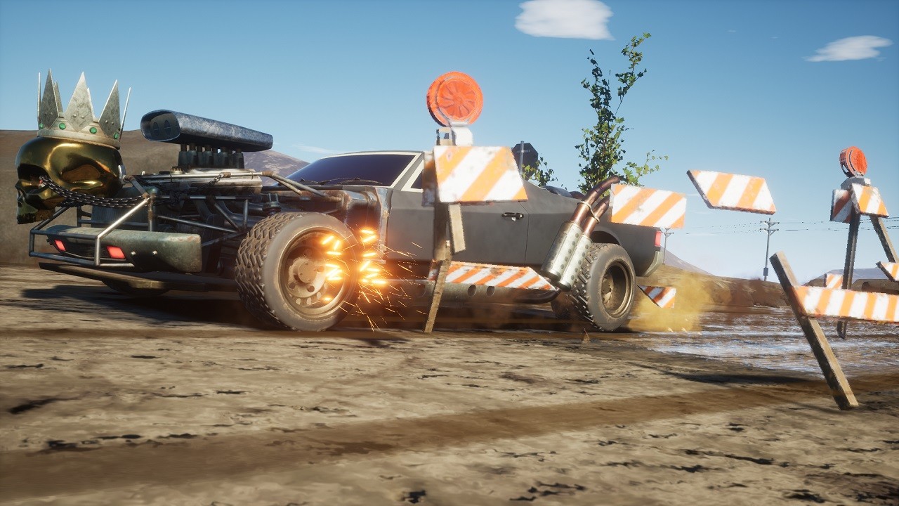 Fast & Furious Spy Racers trofei: un veicolo corazzato con barriere stradali in un circuito di terra