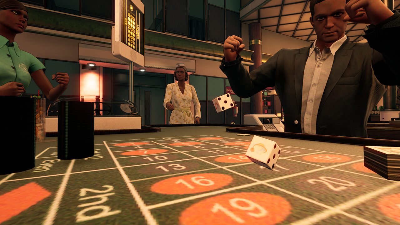 Platino di First Class Trouble: un passeggero esulta al tavolo da roulette
