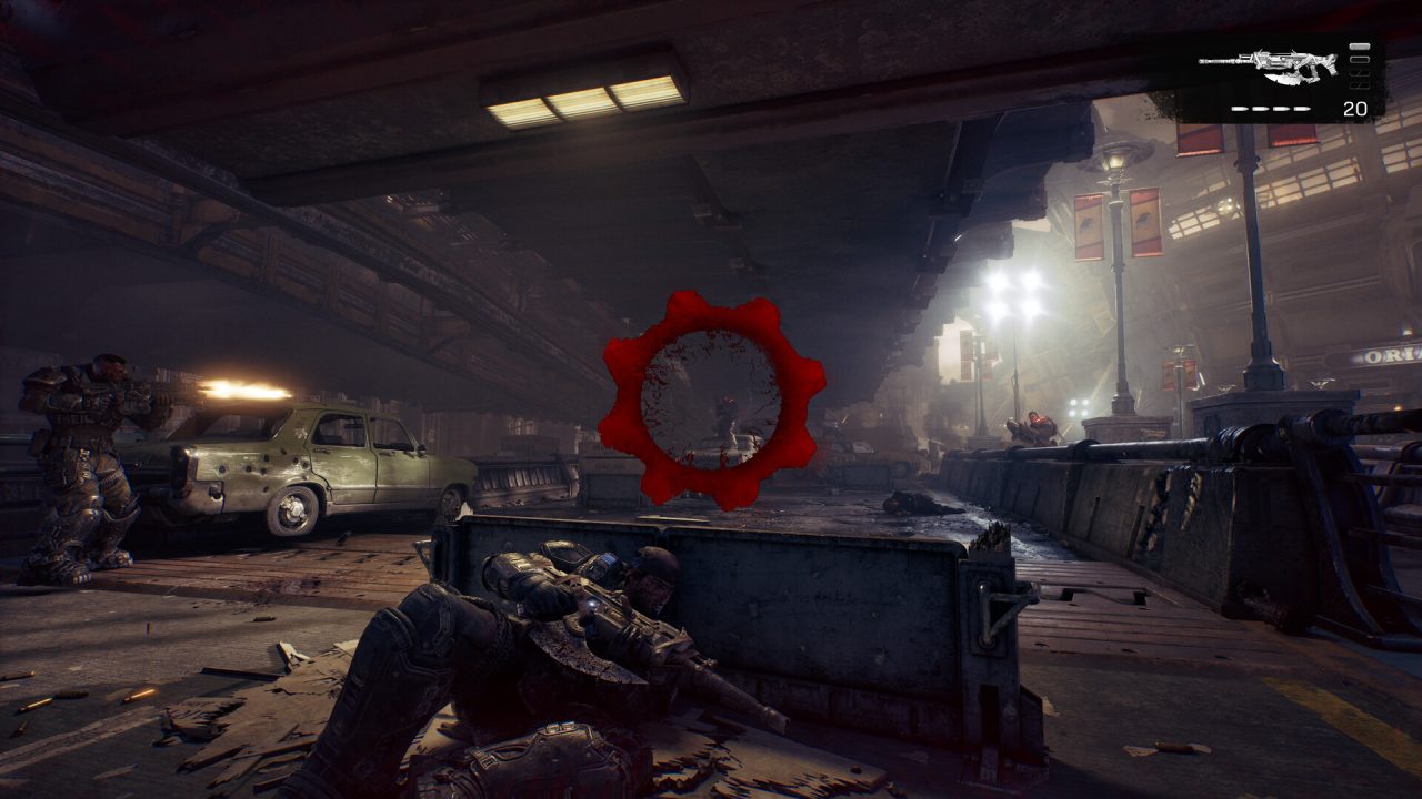 Combattimento con coperture in Gears of War: E-Day realizzato in Unreal Engine 5