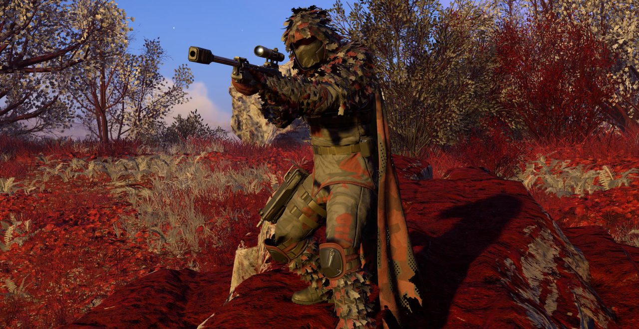 Helldivers 2 Scope of Authority: armatura SS-33 Mimetic Marshal con mantello