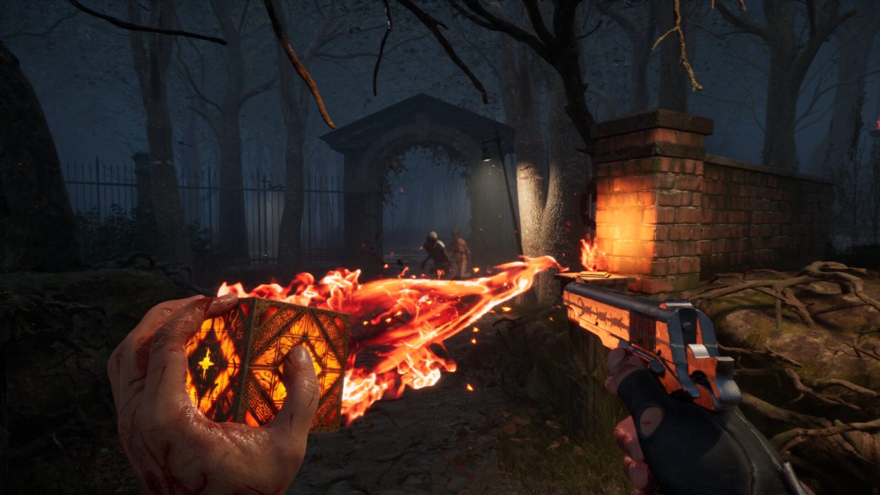 La Configurazione della Genesi incendia un nemico in Hellraiser: Revival