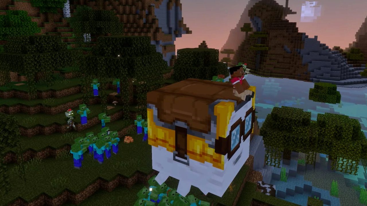 Minecraft per Switch 2: Alex tra gli animali della fattoria