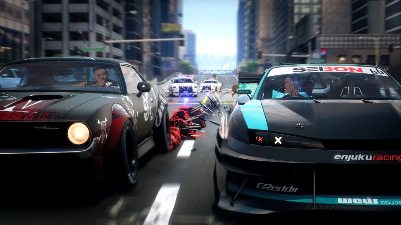 Need for Speed Unbound trofei: due auto si sfidano in città