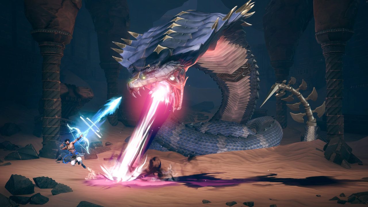 Platino di Prince of Persia The Lost Crown: lo scontro con il serpente