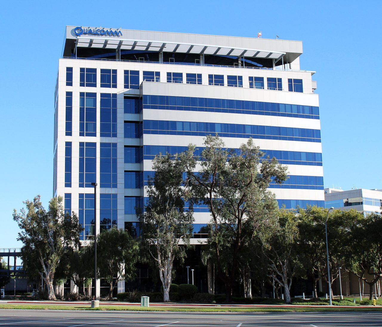 Edificio Qualcomm a La Jolla, protagonista della disputa sulle royalty Arm