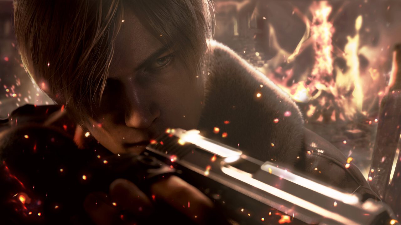 Leon in Resident Evil 4, gioco realizzato con il RE Engine di Capcom
