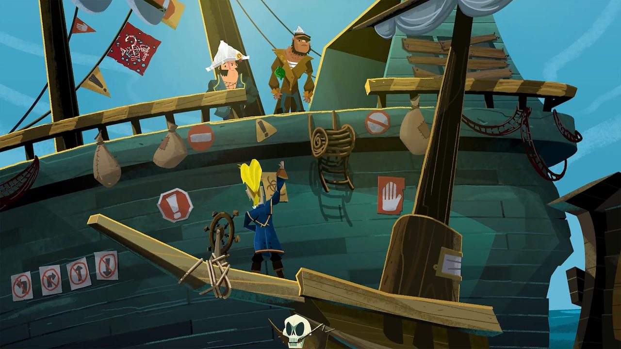 Return to Monkey Island trofei: Guybrush sul ponte della nave