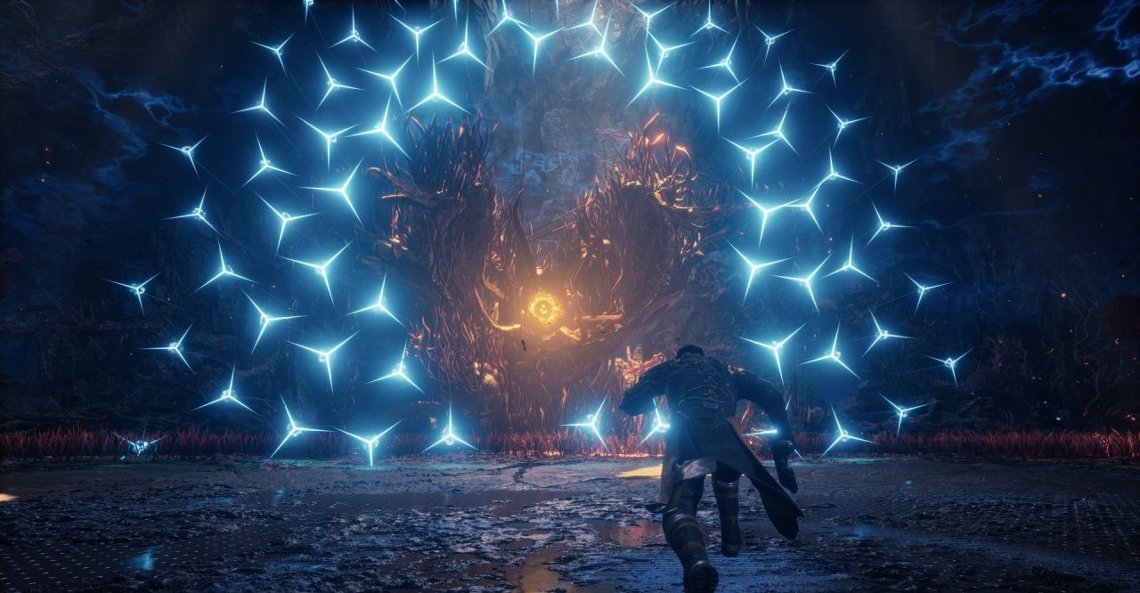 Saros, scontro con un boss nelle sfide Eclipse Layers su PS5