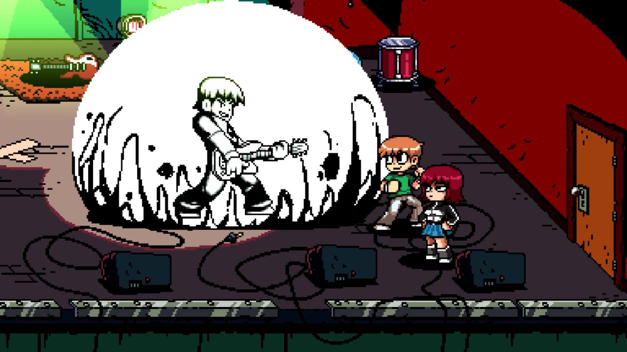 Scott Pilgrim vs. The World: The Game trofei: la band sul palco con Scott e Ramona in primo piano