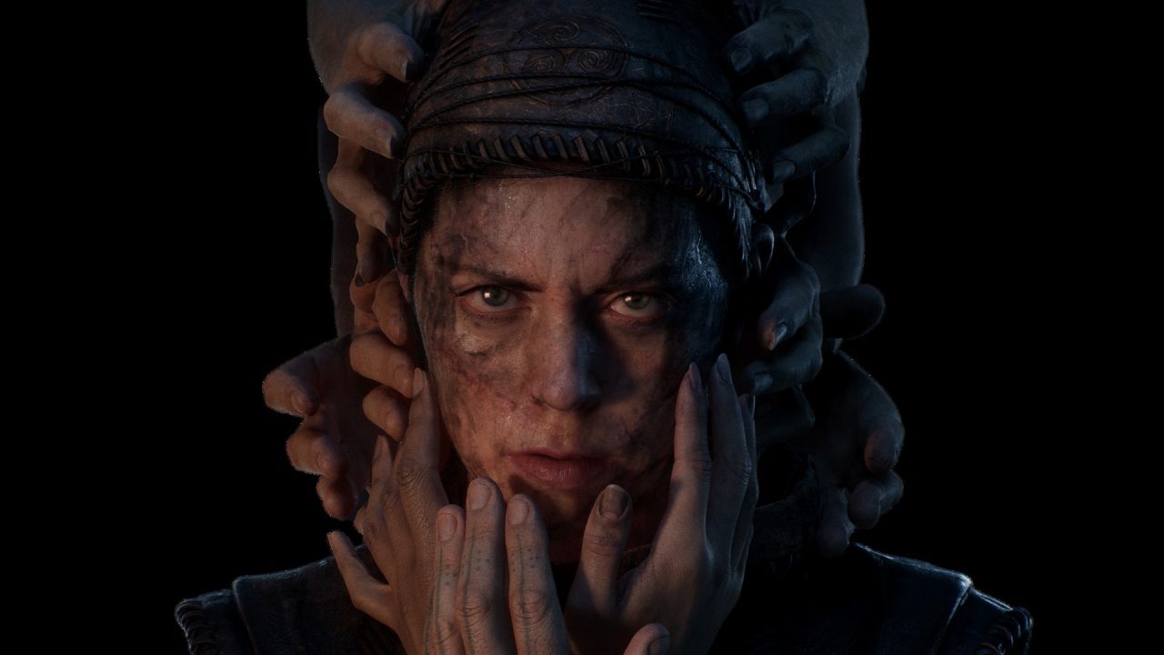 Platino di Senua's Saga: Hellblade II: il volto di Senua tra le mani delle voci