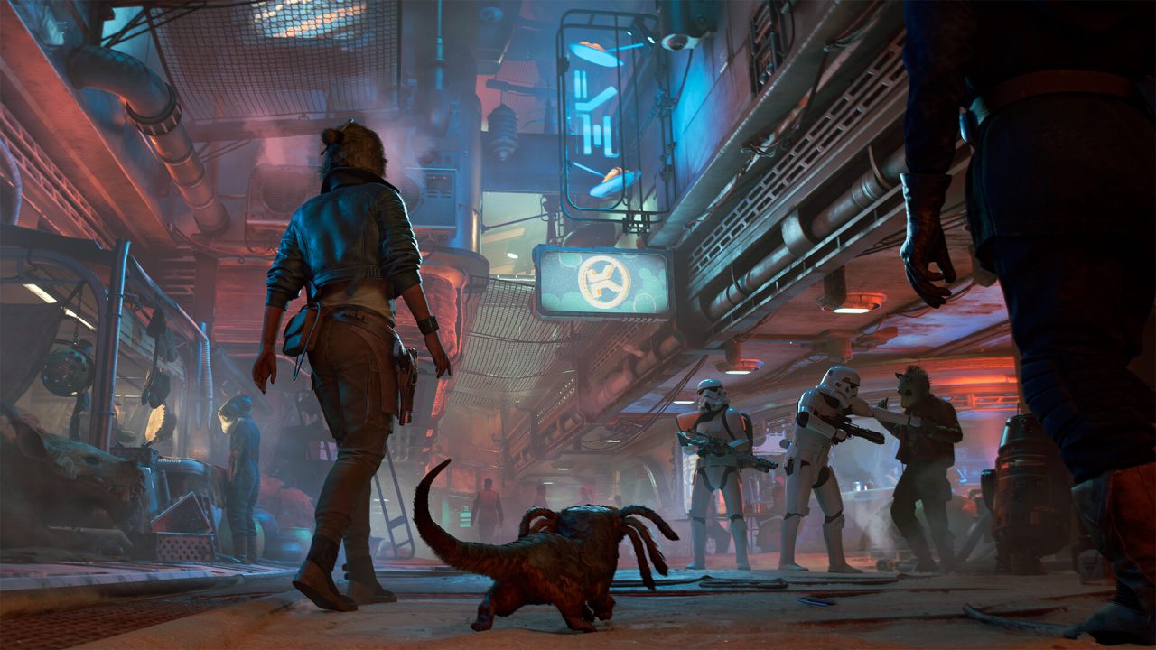 Star Wars Outlaws trofei: Kay e Nix tra gli stormtrooper