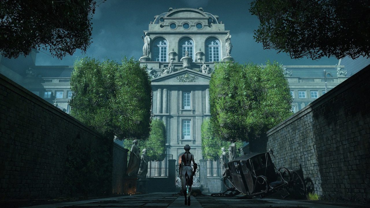 Steelrising trofei: Aegis davanti a un palazzo parigino