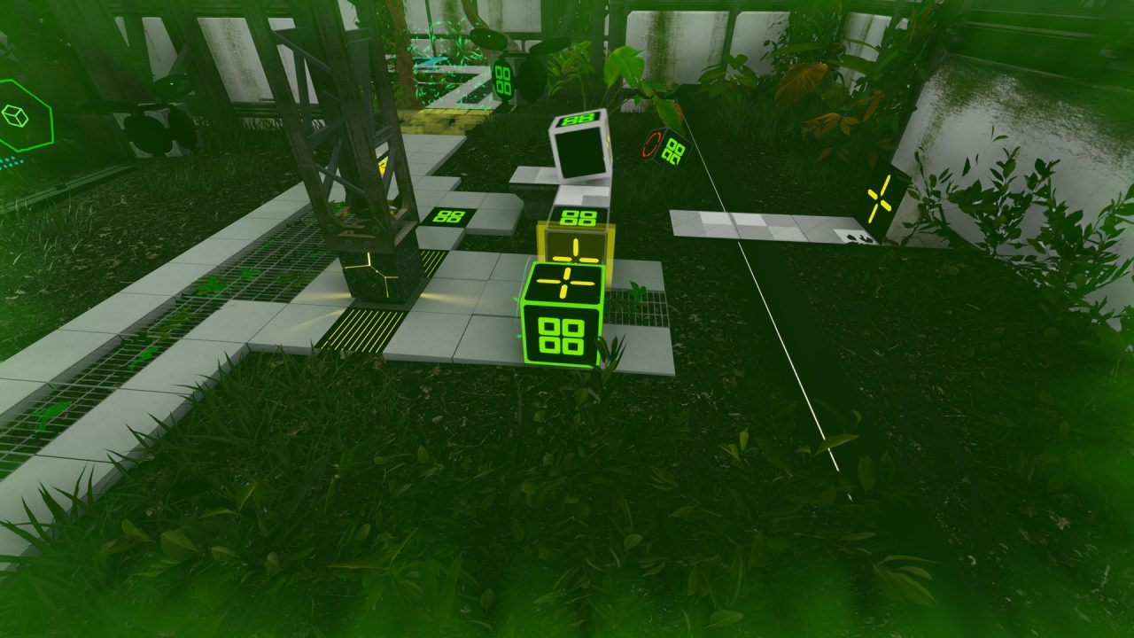 The Last Cube trofei: un puzzle in un giardino con piante