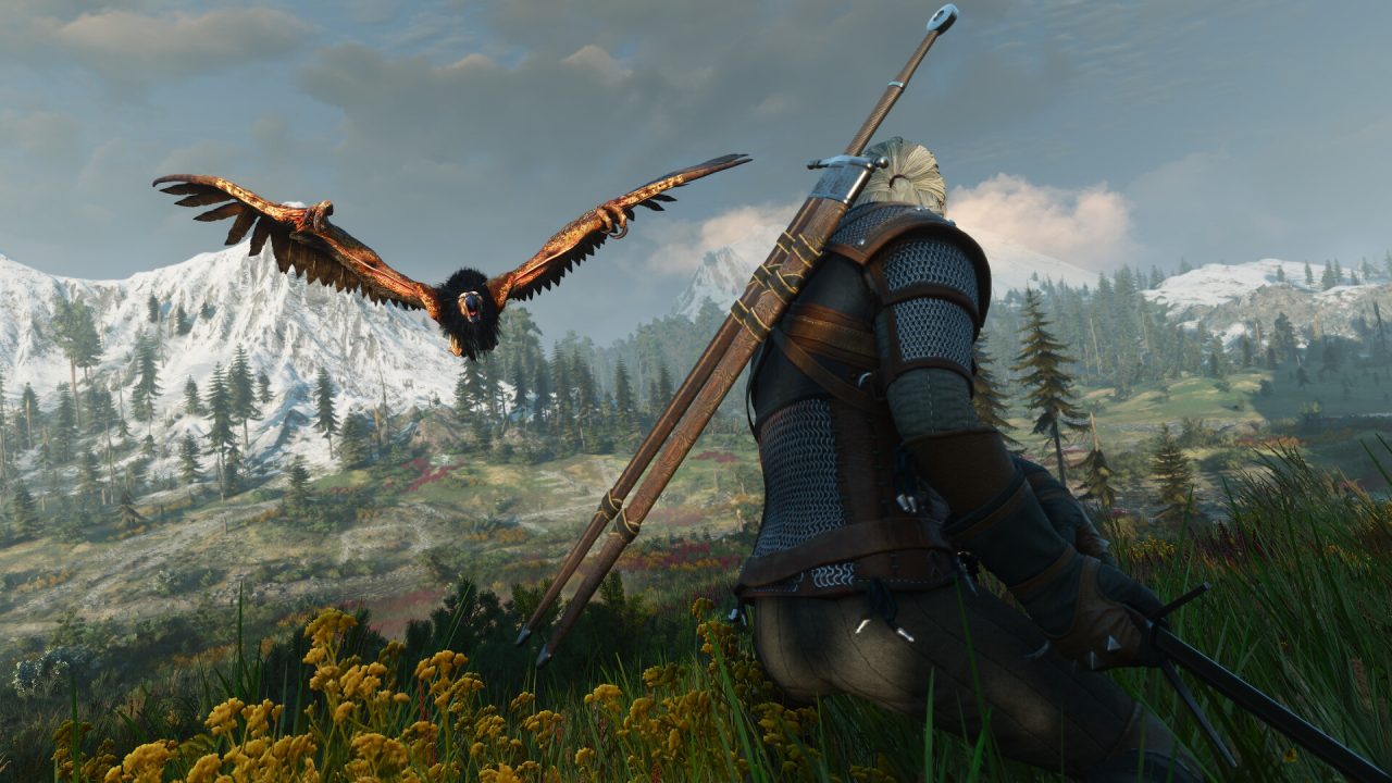 Geralt in The Witcher 3 Remastered, ora anche su Switch 2