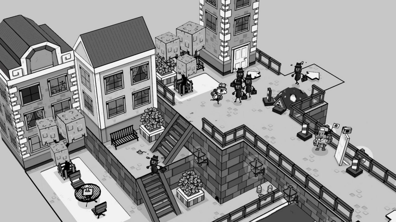 Platino di TOEM: le strade di Logcity in bianco e nero