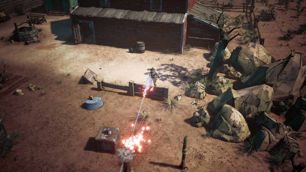 Platino di Weird West: uno scontro in un accampamento nel deserto