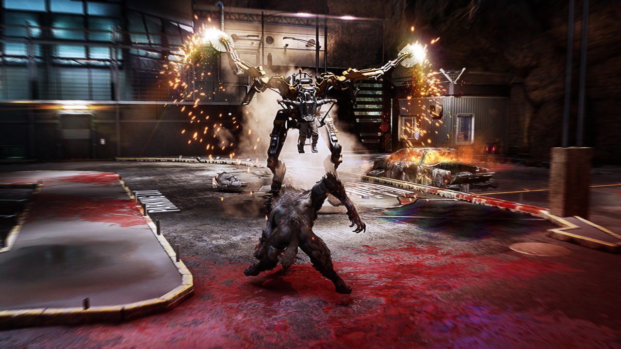 Platino di Werewolf Earthblood: un combattimento contro un esoscheletro